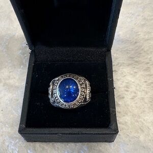 925 silver class ring